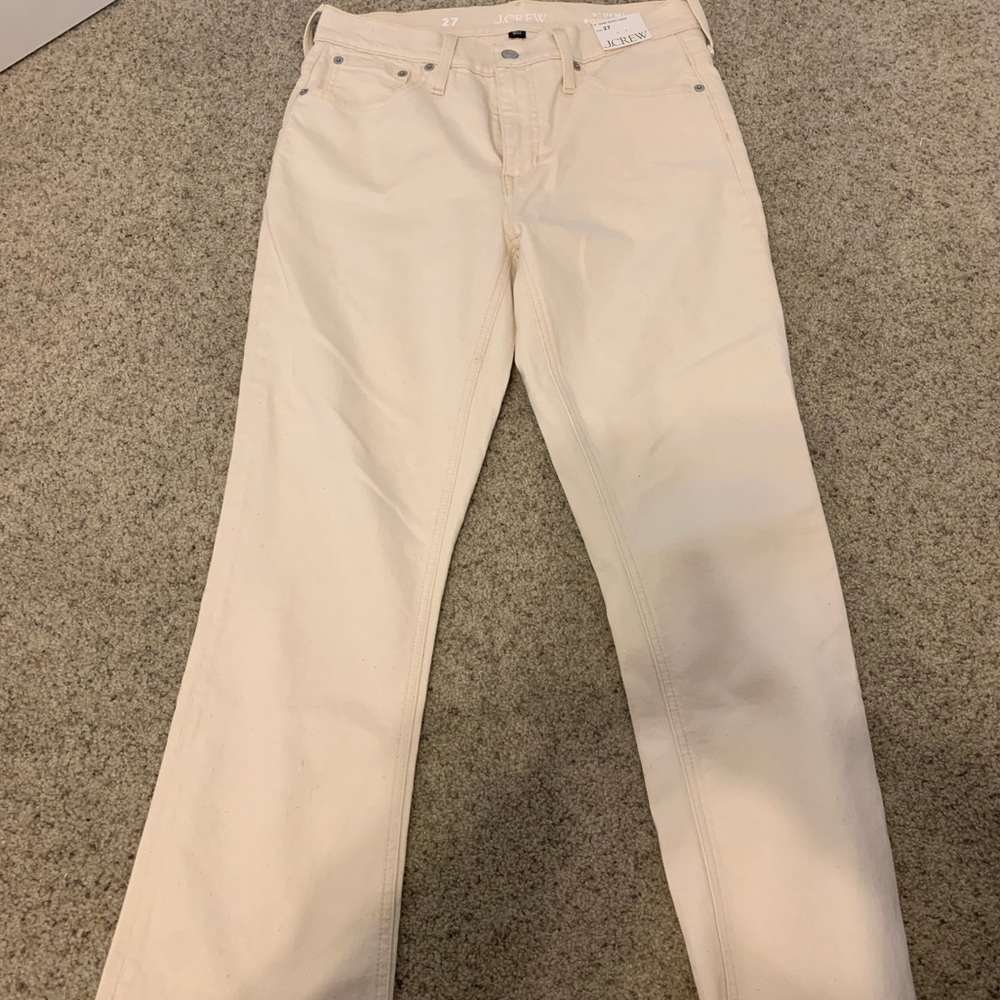 J.Crew Cream Cropped Jeans